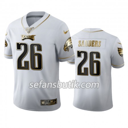 Philadelphia Eagles Tröjor Miles Sanders 26 Nike Vit Golden Edition 100th - Herr Philadelphia Eagles Tröjor Miles Sanders 26 Nike Vit Golden Edition 100th - Herr